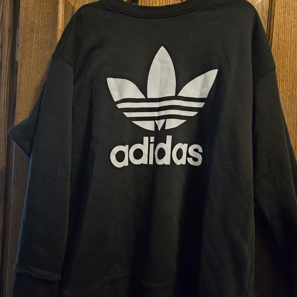 Adidas Dark Gray Sweatshirt with White Logo